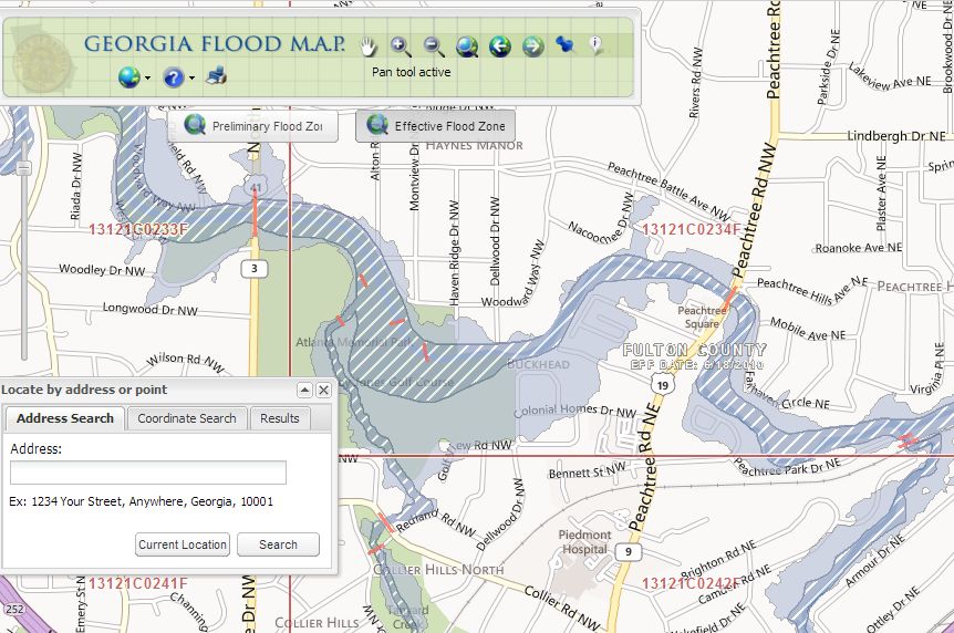 Georgia Flood Map By Address Georgia Fema Flood Maps - Whitlock Engineering Group